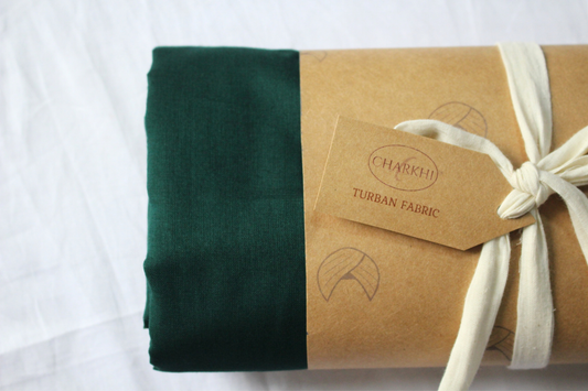 Full Voile Traditional Sikh/Punjab/Sardar Pagri or Turban for Mens-Emerald Green