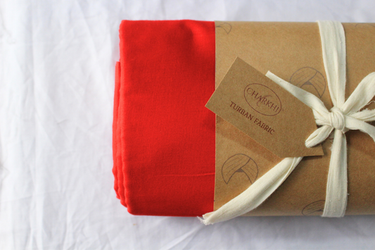 Full Voile Traditional Sikh/Punjab/Sardar Pagri or Turban for Mens-Red