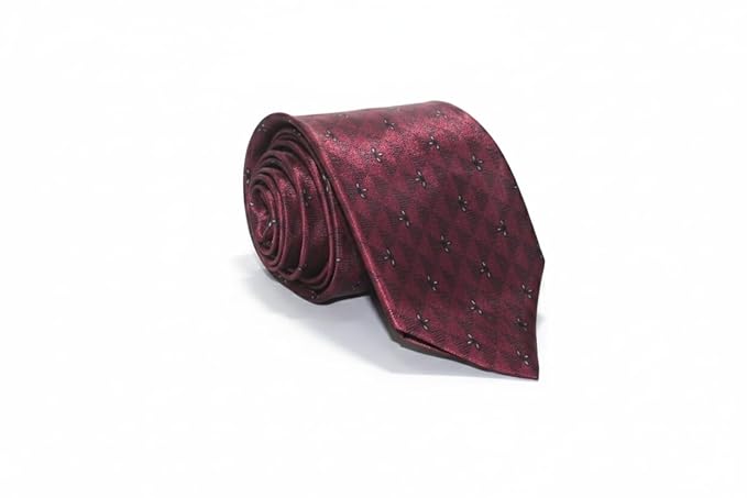 Men’s 3 Tie Combo Set – Maroon, Grey & Burgundy Designer Ties | Premium Silk Finish Neckties for Office, Wedding Formal Tie Gift Set for Men