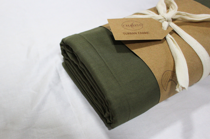 Full Voile Traditional Sikh/Sardar Pagri or Turban for Mens - Military Green